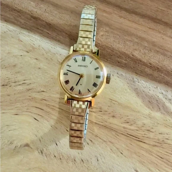 Vintage Seiko Stretch Watch - Speidel - Gold - Picture 1 of 12